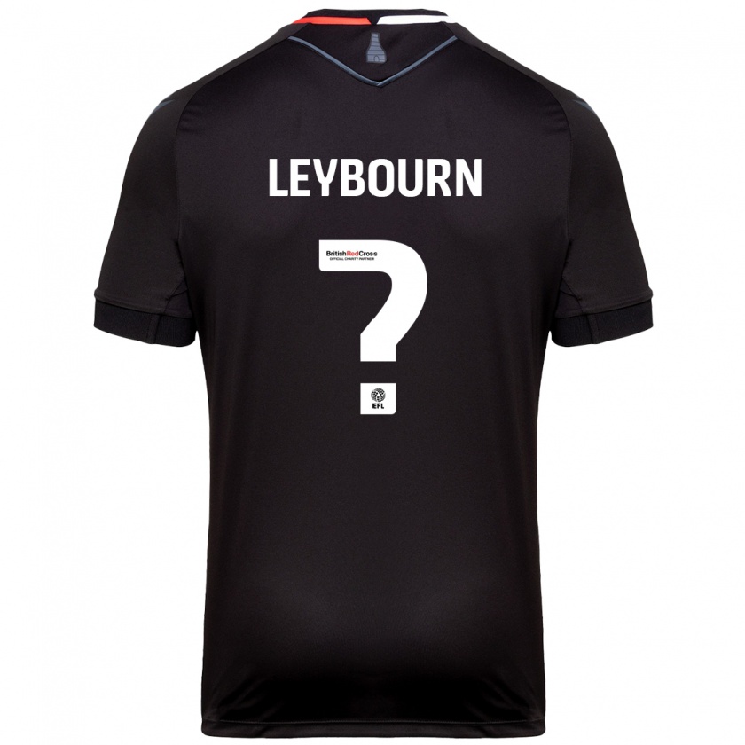 Kandiny Hombre Camiseta Charlie Leybourn #0 Negro 2ª Equipación 2024/25 La Camisa Chile