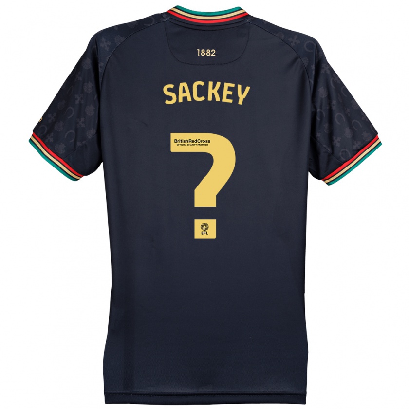 Kandiny Hombre Camiseta Samuel Sackey #0 Azul Marino Oscuro 2ª Equipación 2024/25 La Camisa Chile