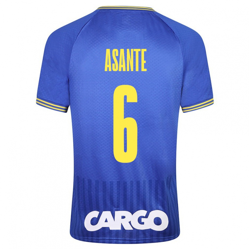 Kandiny Hombre Camiseta Tyrese Asante #6 Blanco 2ª Equipación 2024/25 La Camisa Chile