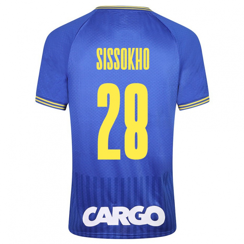 Kandiny Hombre Camiseta Issouf Sissokho #28 Blanco 2ª Equipación 2024/25 La Camisa Chile