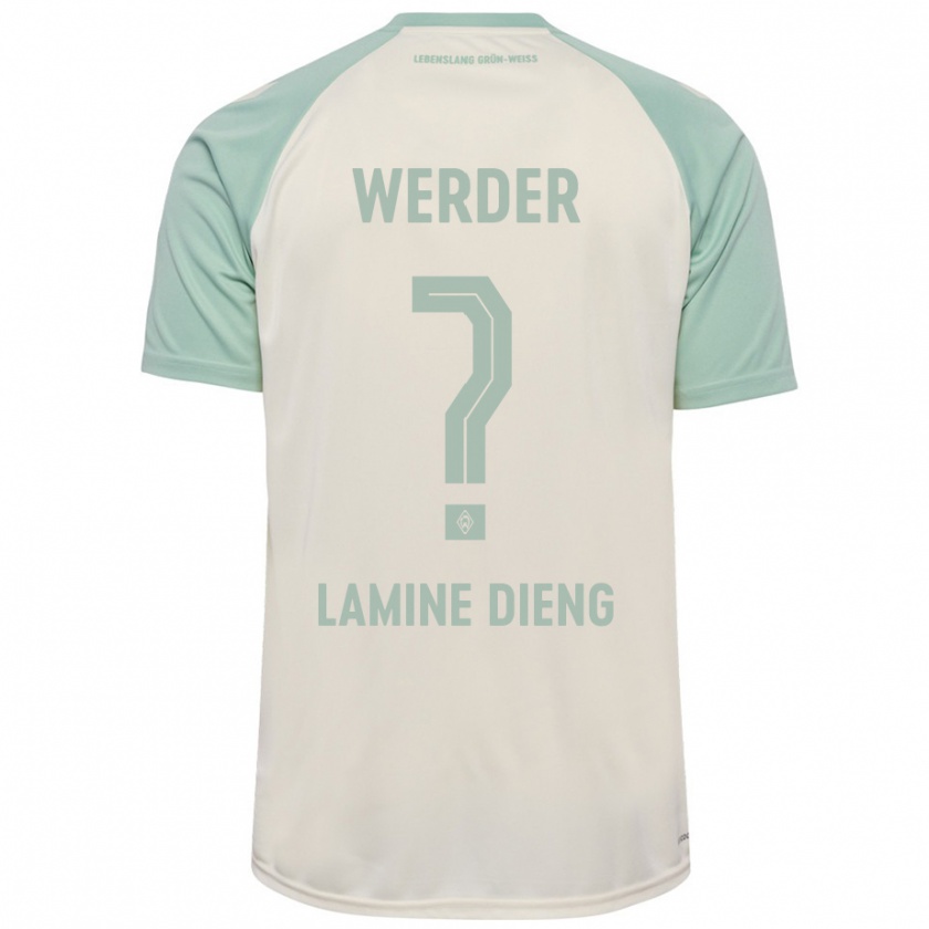 Kandiny Hombre Camiseta Mamadou Lamine Dieng #0 Blanquecino Verde Claro 2ª Equipación 2024/25 La Camisa Chile