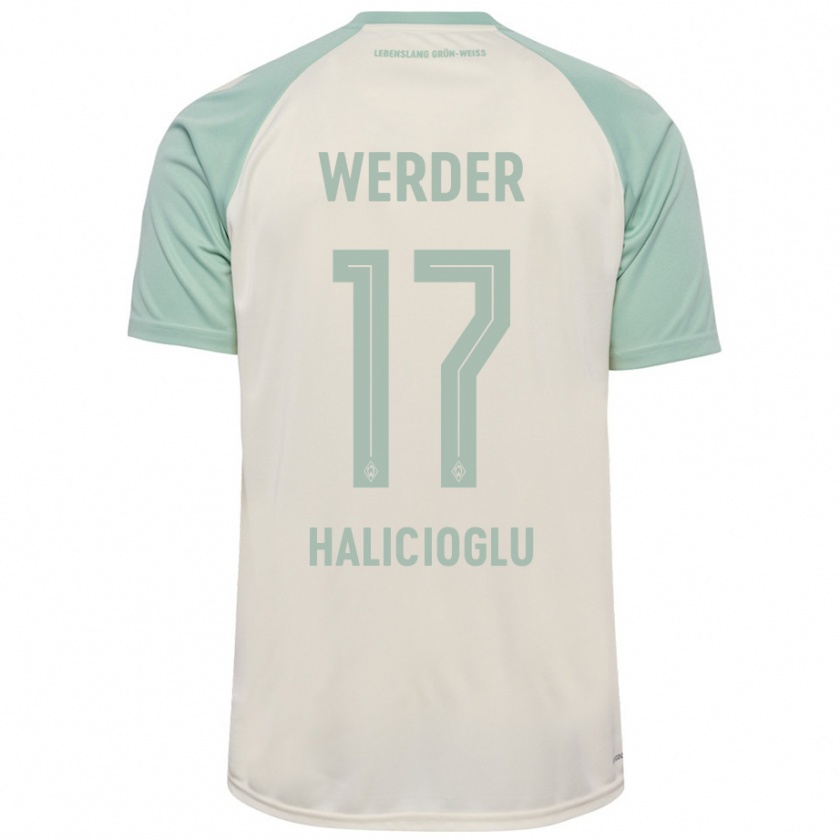 Kandiny Hombre Camiseta Arda Halicioglu #17 Blanquecino Verde Claro 2ª Equipación 2024/25 La Camisa Chile