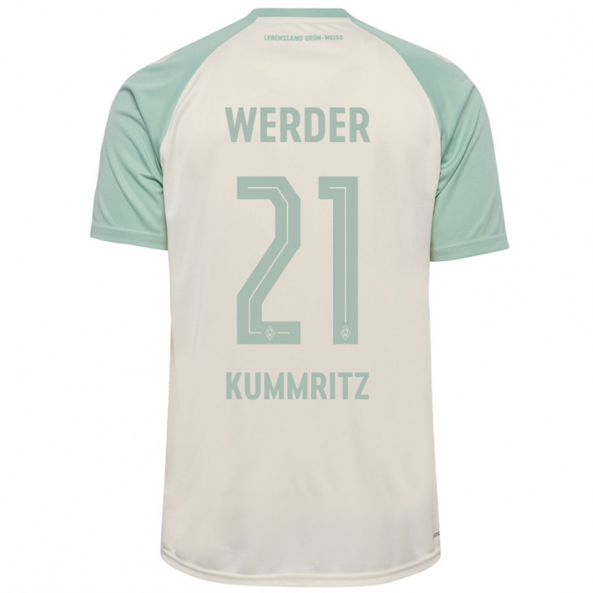 Kandiny Hombre Camiseta Liam Kümmritz #21 Blanquecino Verde Claro 2ª Equipación 2024/25 La Camisa Chile