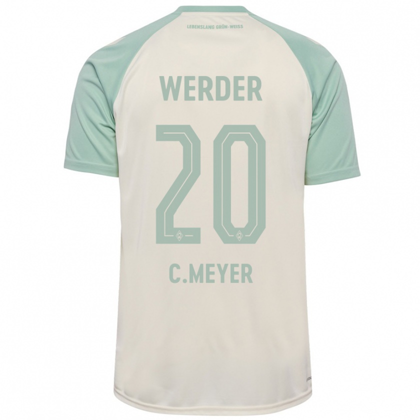 Kandiny Hombre Camiseta Christin Meyer #20 Blanquecino Verde Claro 2ª Equipación 2024/25 La Camisa Chile