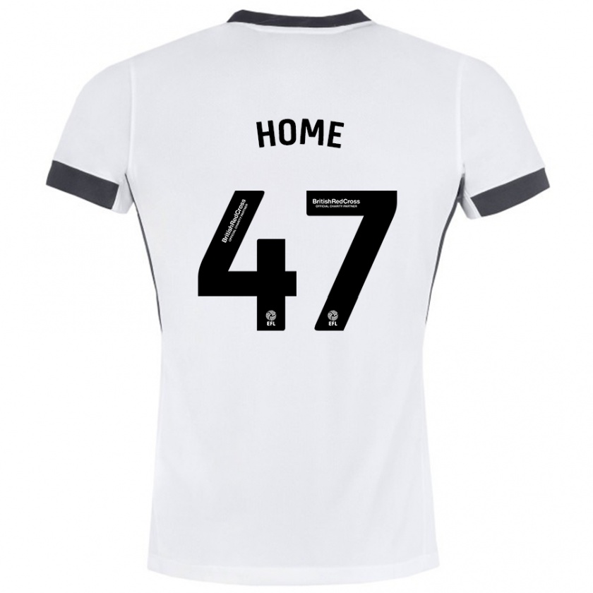 Kandiny Hombre Camiseta Josh Home #47 Blanco Negro 2ª Equipación 2024/25 La Camisa Chile