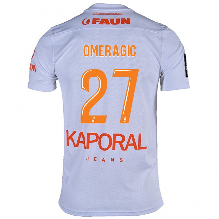 Kandiny Hombre Camiseta Becir Omeragic #27 Blanco 2ª Equipación 2024/25 La Camisa Chile