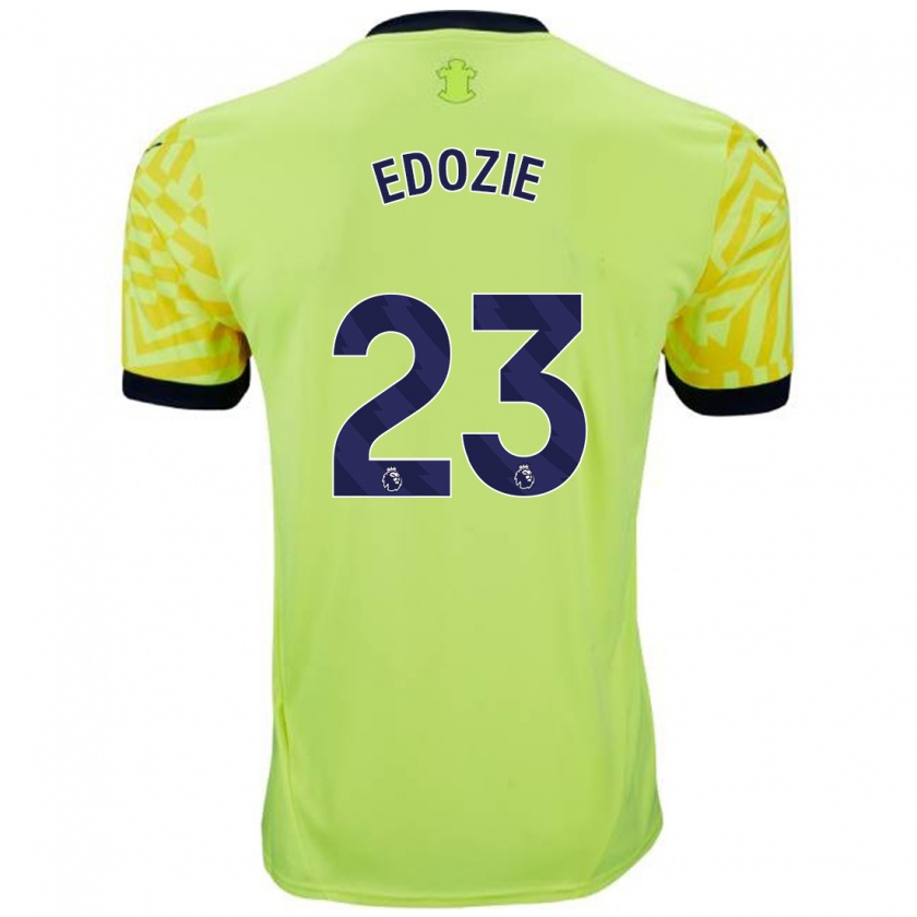 Kandiny Hombre Camiseta Samuel Edozie #23 Amarillo 2ª Equipación 2024/25 La Camisa Chile