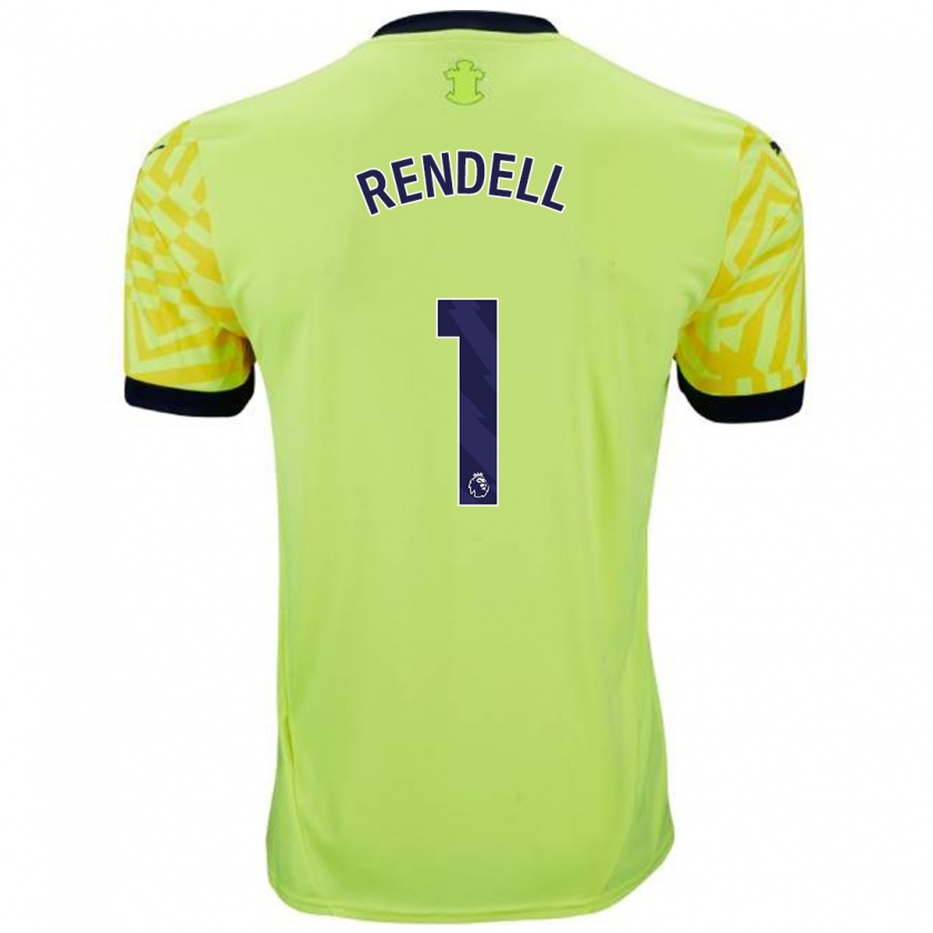 Kandiny Hombre Camiseta Kayla Rendell #1 Amarillo 2ª Equipación 2024/25 La Camisa Chile