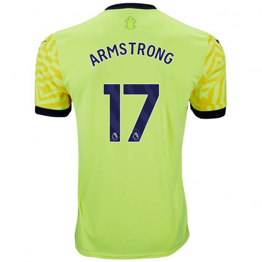 Kandiny Hombre Camiseta Stuart Armstrong #17 Amarillo 2ª Equipación 2024/25 La Camisa Chile