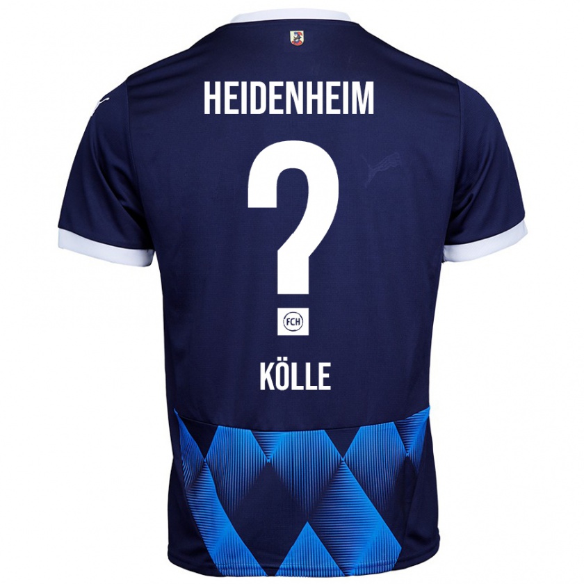 Kandiny Hombre Camiseta Adam Kölle #0 Azul Marino Oscuro 2ª Equipación 2024/25 La Camisa Chile