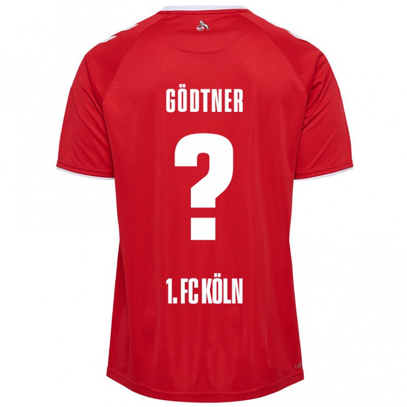 Kandiny Hombre Camiseta Matteo Gödtner #0 Rojo Blanco 2ª Equipación 2024/25 La Camisa Chile