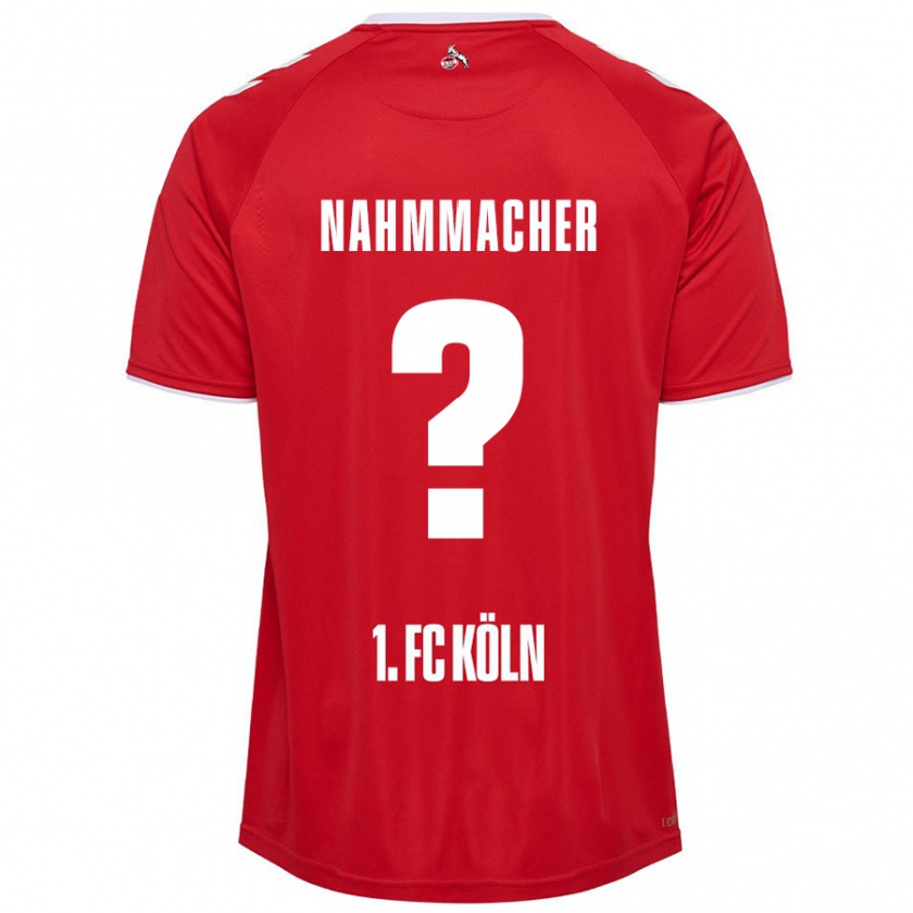 Kandiny Hombre Camiseta Emil Nahmmacher #0 Rojo Blanco 2ª Equipación 2024/25 La Camisa Chile