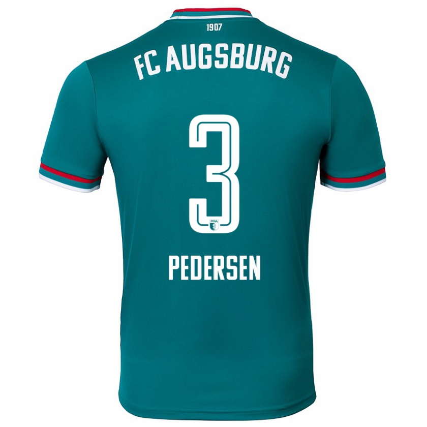 Kandiny Hombre Camiseta Mads Pedersen #3 Verde Oscuro 2ª Equipación 2024/25 La Camisa Chile