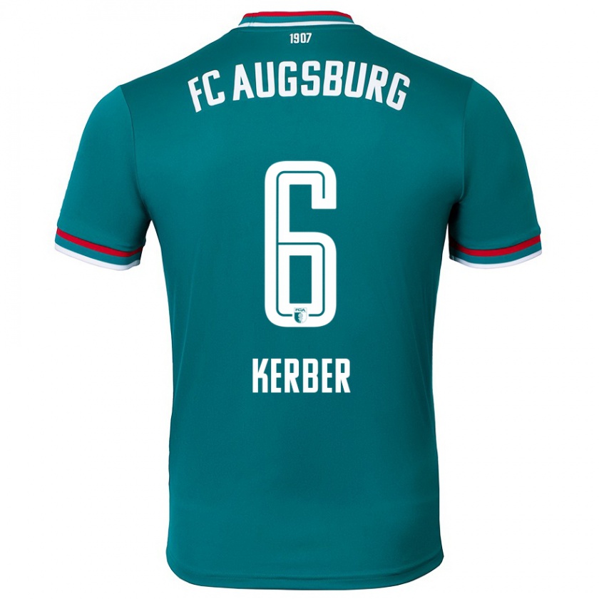 Kandiny Hombre Camiseta Luca Kerber #6 Verde Oscuro 2ª Equipación 2024/25 La Camisa Chile