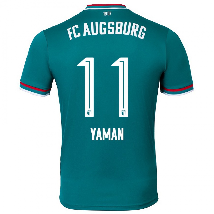 Kandiny Hombre Camiseta Kerim Yaman #11 Verde Oscuro 2ª Equipación 2024/25 La Camisa Chile