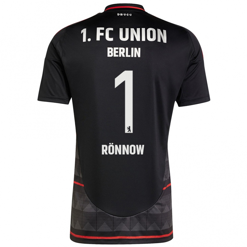 Kandiny Hombre Camiseta Frederik Rönnow #1 Negro 2ª Equipación 2024/25 La Camisa Chile