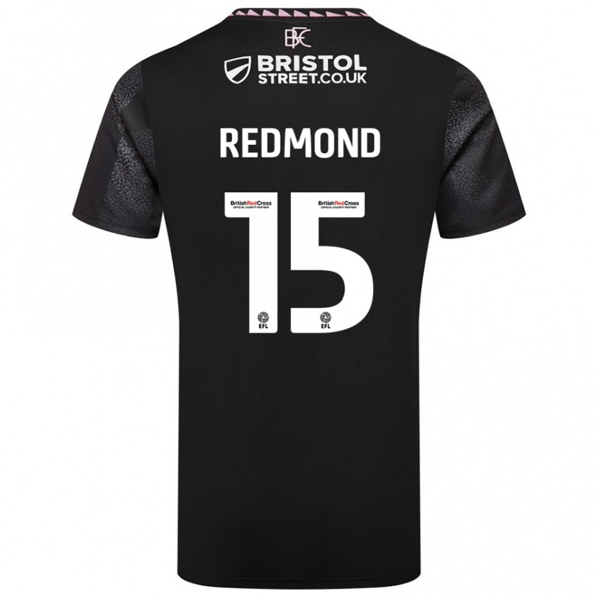 Kandiny Hombre Camiseta Nathan Redmond #15 Negro 2ª Equipación 2024/25 La Camisa Chile