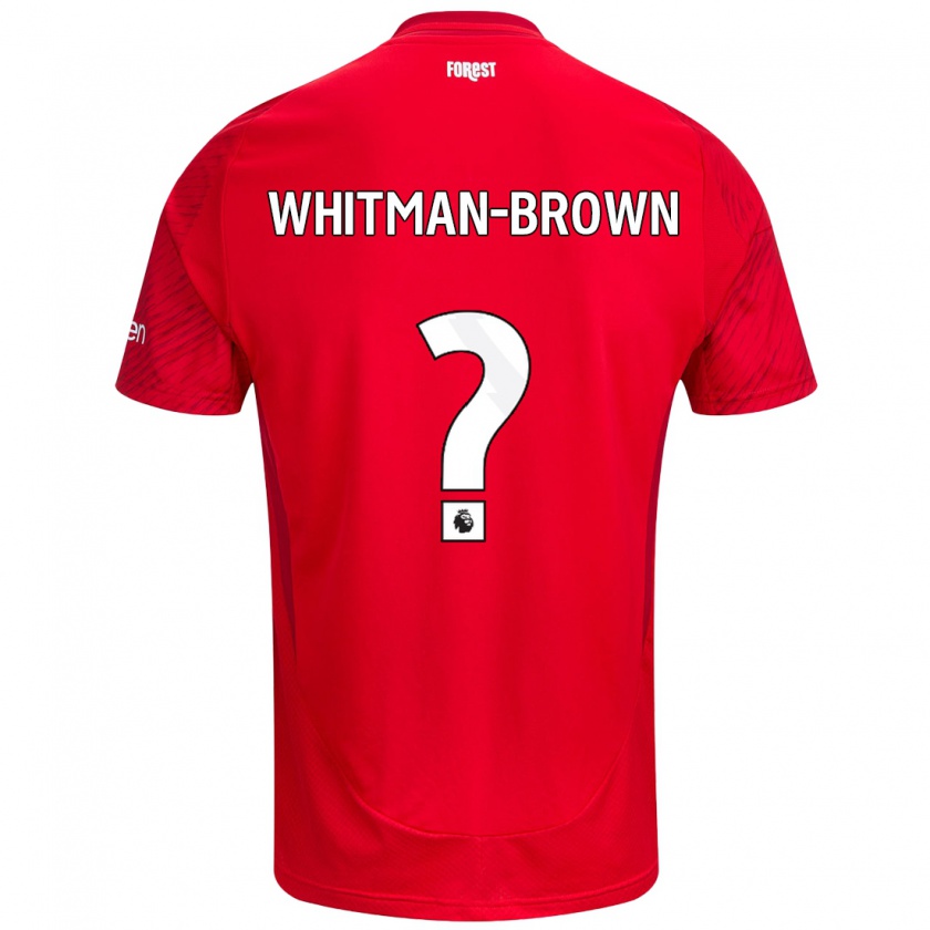 Kandiny Mujer Camiseta Chae Whitman-Brown #0 Rojo Blanco 1ª Equipación 2024/25 La Camisa Chile