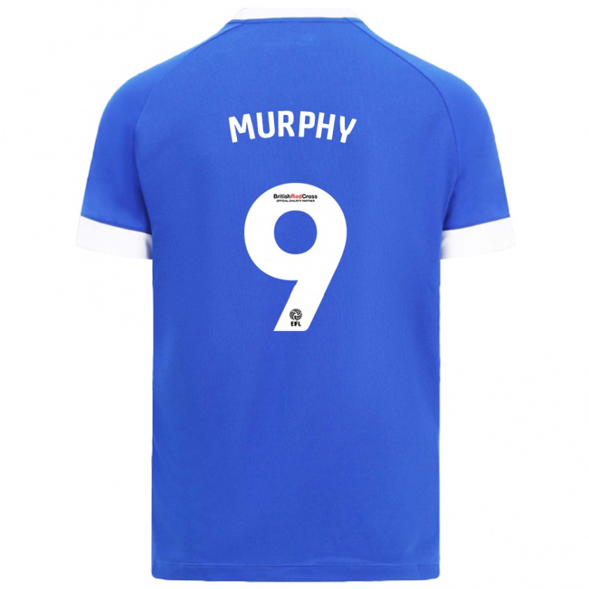 Kandiny Mujer Camiseta Alana Murphy #9 Azul Cielo 1ª Equipación 2024/25 La Camisa Chile