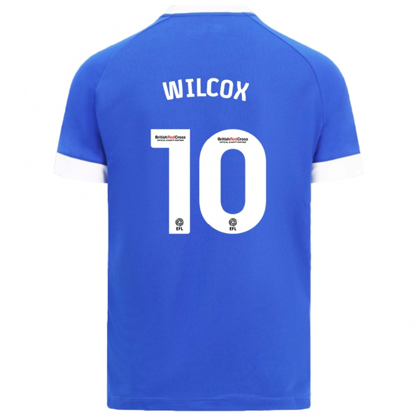 Kandiny Mujer Camiseta Danielle Wilcox #10 Azul Cielo 1ª Equipación 2024/25 La Camisa Chile