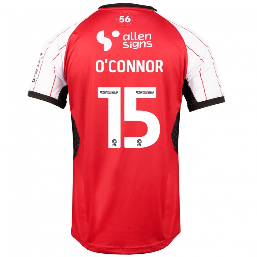 Kandiny Mujer Camiseta Paudie O'connor #15 Blanco 1ª Equipación 2024/25 La Camisa Chile