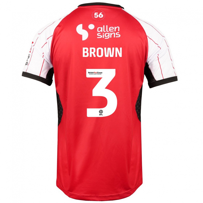 Kandiny Mujer Camiseta Jaden Brown #3 Blanco 1ª Equipación 2024/25 La Camisa Chile