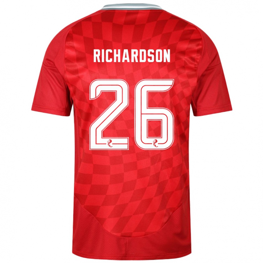 Kandiny Mujer Camiseta Jayden Richardson #26 Rojo 1ª Equipación 2024/25 La Camisa Chile