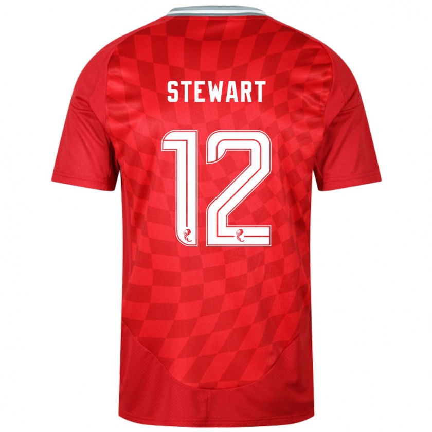 Kandiny Mujer Camiseta Hannah Stewart #12 Rojo 1ª Equipación 2024/25 La Camisa Chile