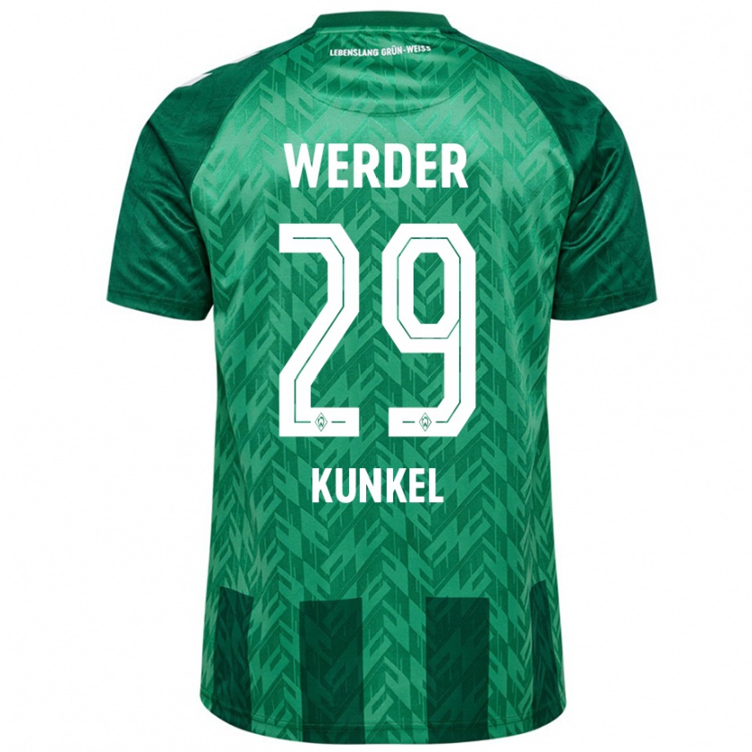 Kandiny Mujer Camiseta Melina Kunkel #29 Verde 1ª Equipación 2024/25 La Camisa Chile