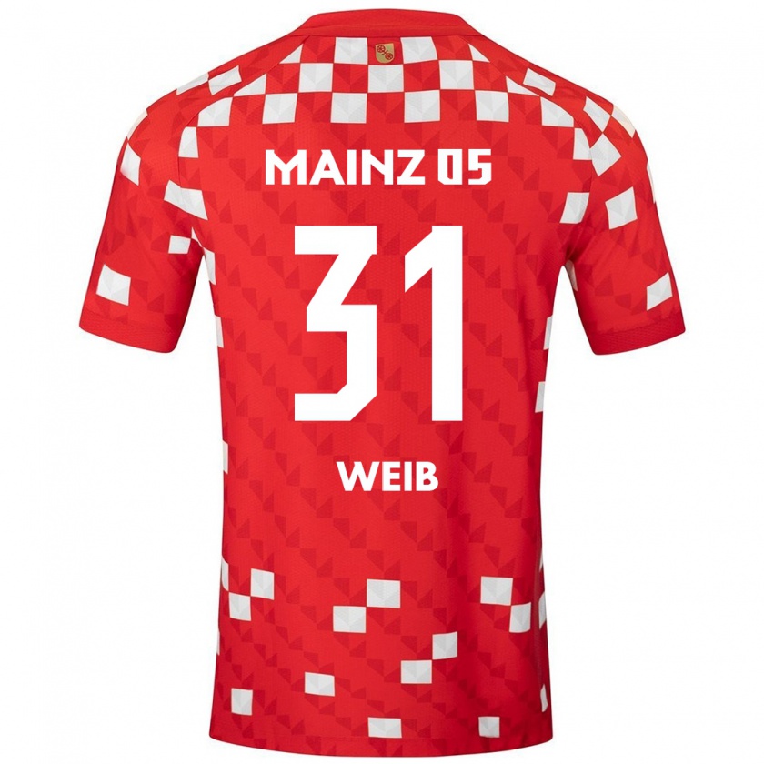 Kandiny Mujer Camiseta Finja Weiß #31 Blanco Rojo 1ª Equipación 2024/25 La Camisa Chile