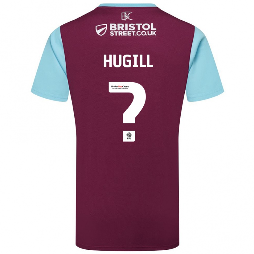 Kandiny Mujer Camiseta Will Hugill #0 Borgoña Azul Cielo 1ª Equipación 2024/25 La Camisa Chile