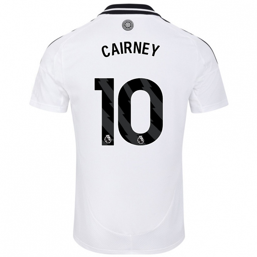 Kandiny Mujer Camiseta Tom Cairney #10 Blanco 1ª Equipación 2024/25 La Camisa Chile