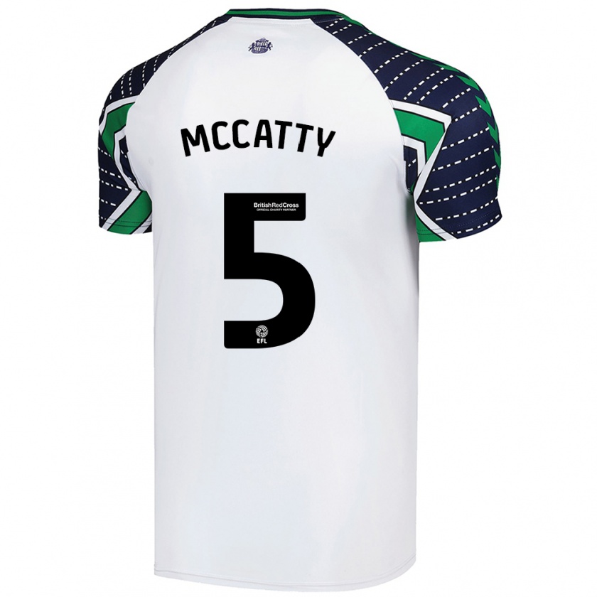 Kandiny Mujer Camiseta Grace Mccatty #5 Blanco 2ª Equipación 2024/25 La Camisa Chile