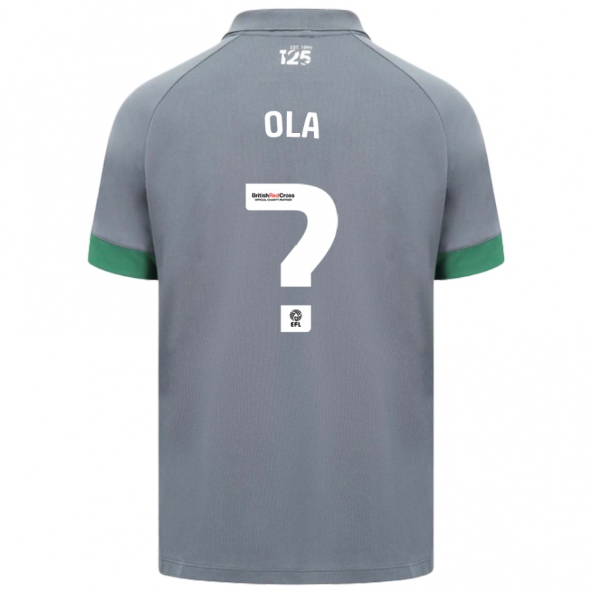 Kandiny Mujer Camiseta Daniel Ola #0 Gris Oscuro 2ª Equipación 2024/25 La Camisa Chile