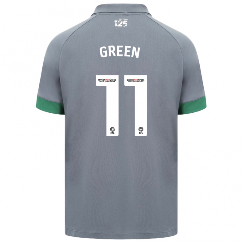 Kandiny Mujer Camiseta Danielle Green #11 Gris Oscuro 2ª Equipación 2024/25 La Camisa Chile