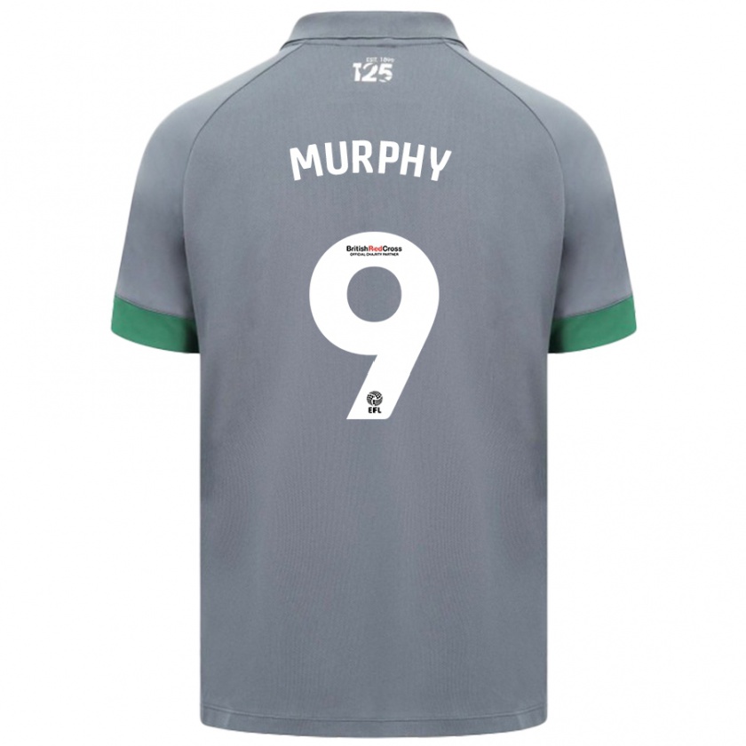 Kandiny Mujer Camiseta Alana Murphy #9 Gris Oscuro 2ª Equipación 2024/25 La Camisa Chile