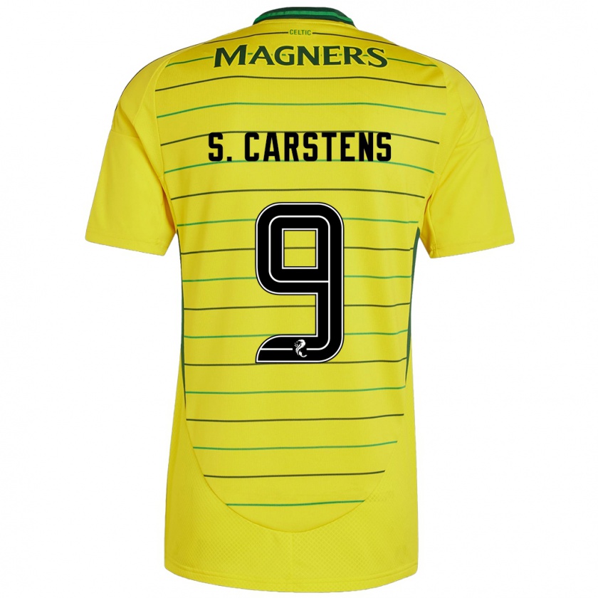 Kandiny Mujer Camiseta Signe Carstens #9 Amarillo 2ª Equipación 2024/25 La Camisa Chile