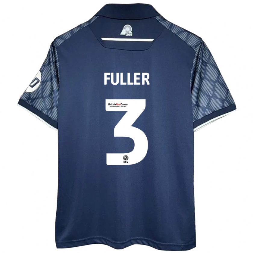 Kandiny Mujer Camiseta Olivia Fuller #3 Negro 2ª Equipación 2024/25 La Camisa Chile