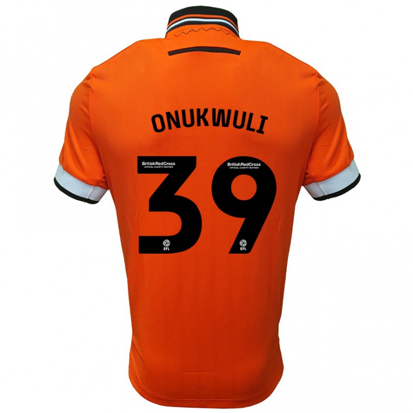 Kandiny Mujer Camiseta Favour Onukwuli #39 Naranja Blanco 2ª Equipación 2024/25 La Camisa Chile