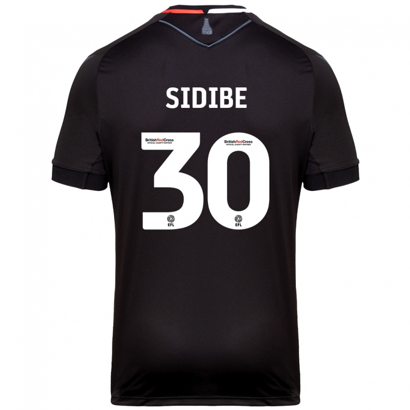 Kandiny Mujer Camiseta Souleymane Sidibe #30 Negro 2ª Equipación 2024/25 La Camisa Chile