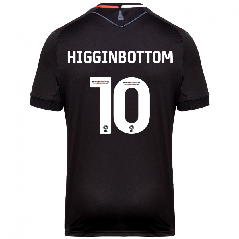 Kandiny Mujer Camiseta Alice Higginbottom #10 Negro 2ª Equipación 2024/25 La Camisa Chile