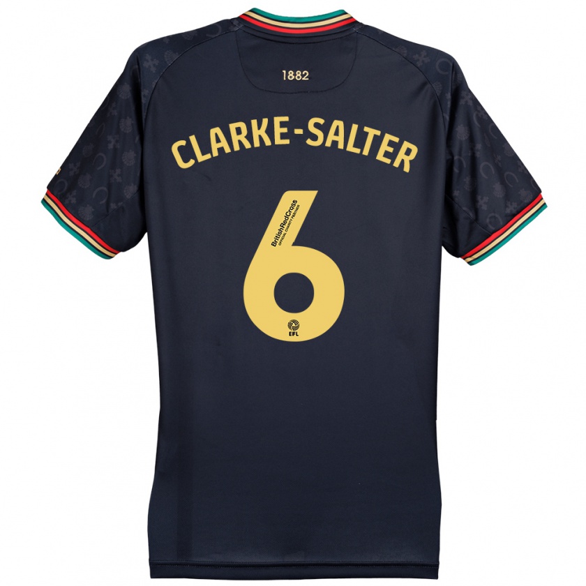 Kandiny Mujer Camiseta Jake Clarke-Salter #6 Azul Marino Oscuro 2ª Equipación 2024/25 La Camisa Chile