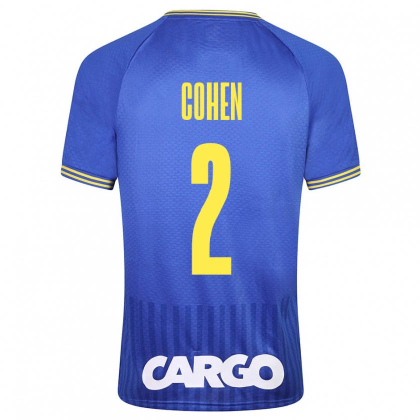 Kandiny Mujer Camiseta Avishay Cohen #2 Blanco 2ª Equipación 2024/25 La Camisa Chile