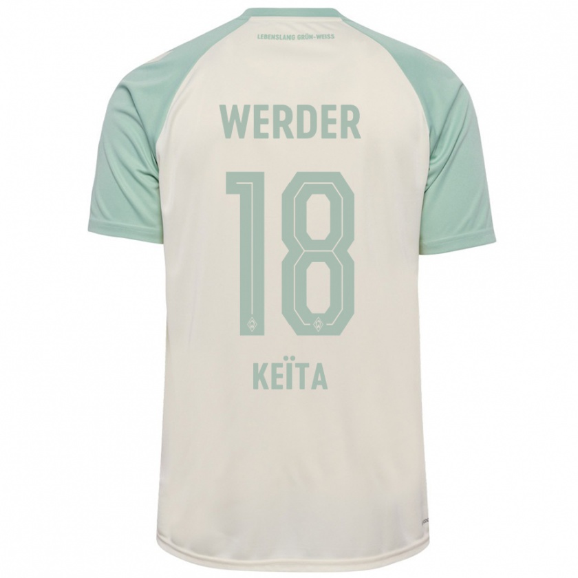 Kandiny Mujer Camiseta Naby Keïta #18 Blanquecino Verde Claro 2ª Equipación 2024/25 La Camisa Chile