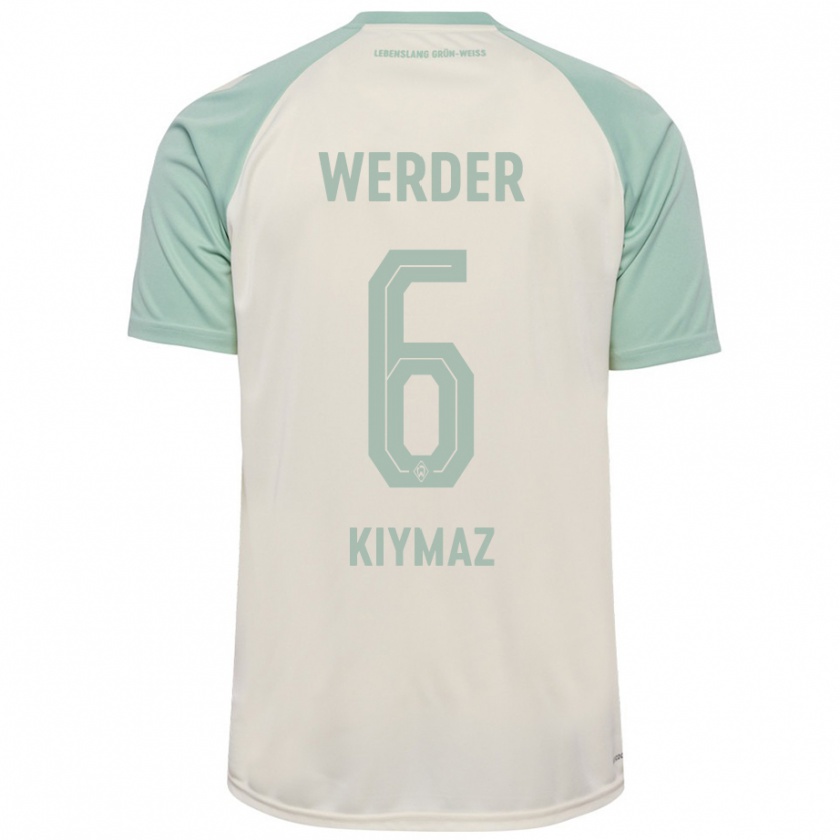 Kandiny Mujer Camiseta Anil Kiymaz #6 Blanquecino Verde Claro 2ª Equipación 2024/25 La Camisa Chile