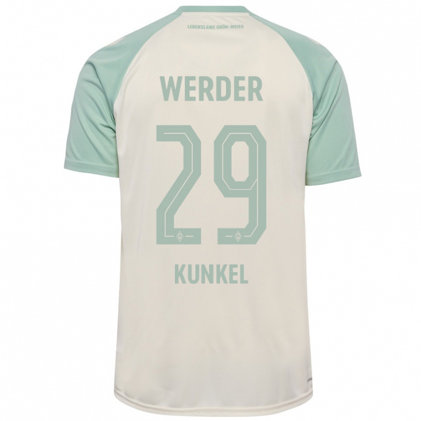 Kandiny Mujer Camiseta Melina Kunkel #29 Blanquecino Verde Claro 2ª Equipación 2024/25 La Camisa Chile