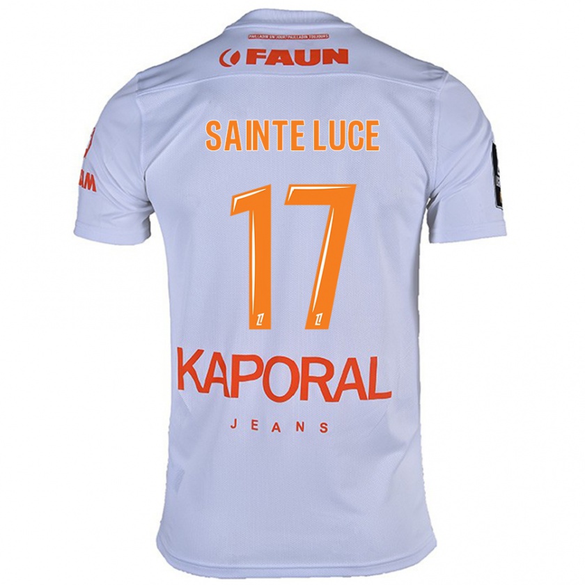 Kandiny Mujer Camiseta Théo Sainte-Luce #17 Blanco 2ª Equipación 2024/25 La Camisa Chile