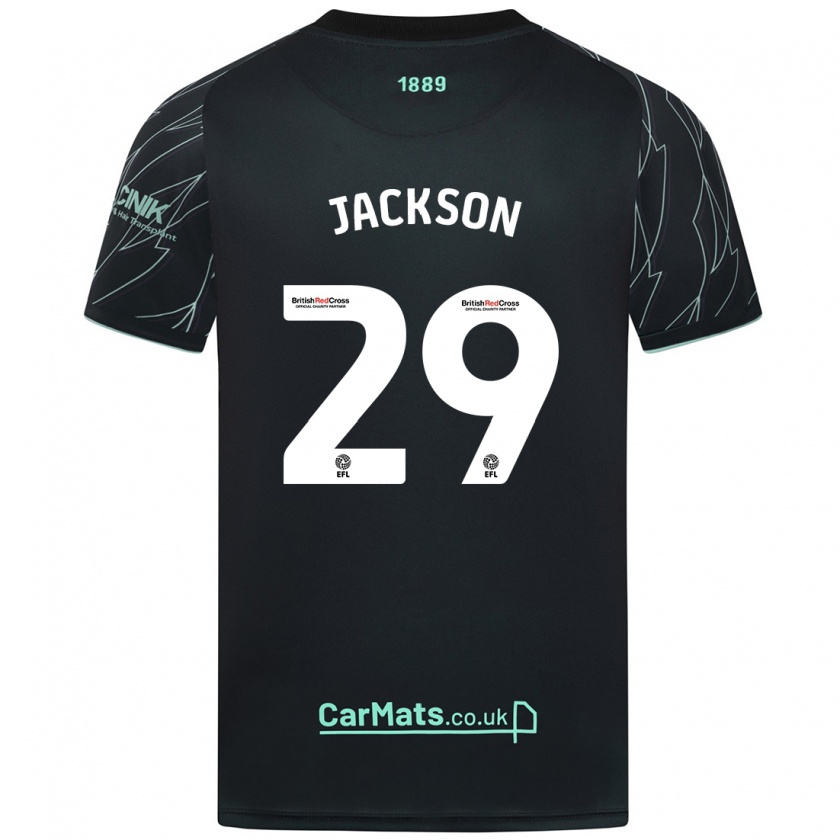 Kandiny Mujer Camiseta Fallon Connolly-Jackson #29 Negro Verde 2ª Equipación 2024/25 La Camisa Chile