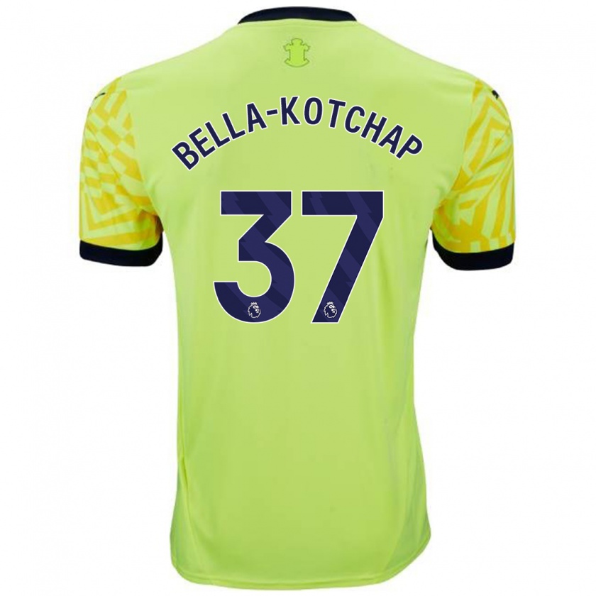 Kandiny Mujer Camiseta Armel Bella-Kotchap #37 Amarillo 2ª Equipación 2024/25 La Camisa Chile