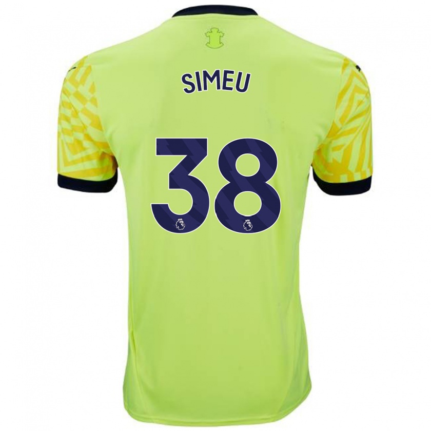 Kandiny Mujer Camiseta Dynel Simeu #38 Amarillo 2ª Equipación 2024/25 La Camisa Chile